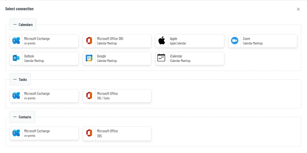 Tasks and Contacts
